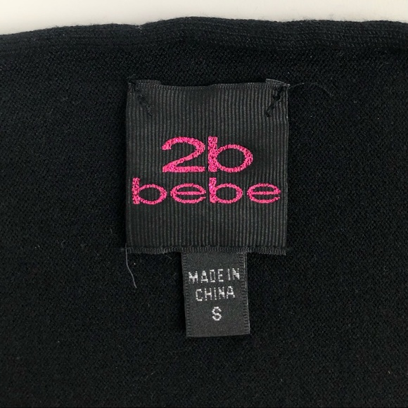 Bebe 2B Studded Spike Shoulder Sweater - Picture 6 of 11